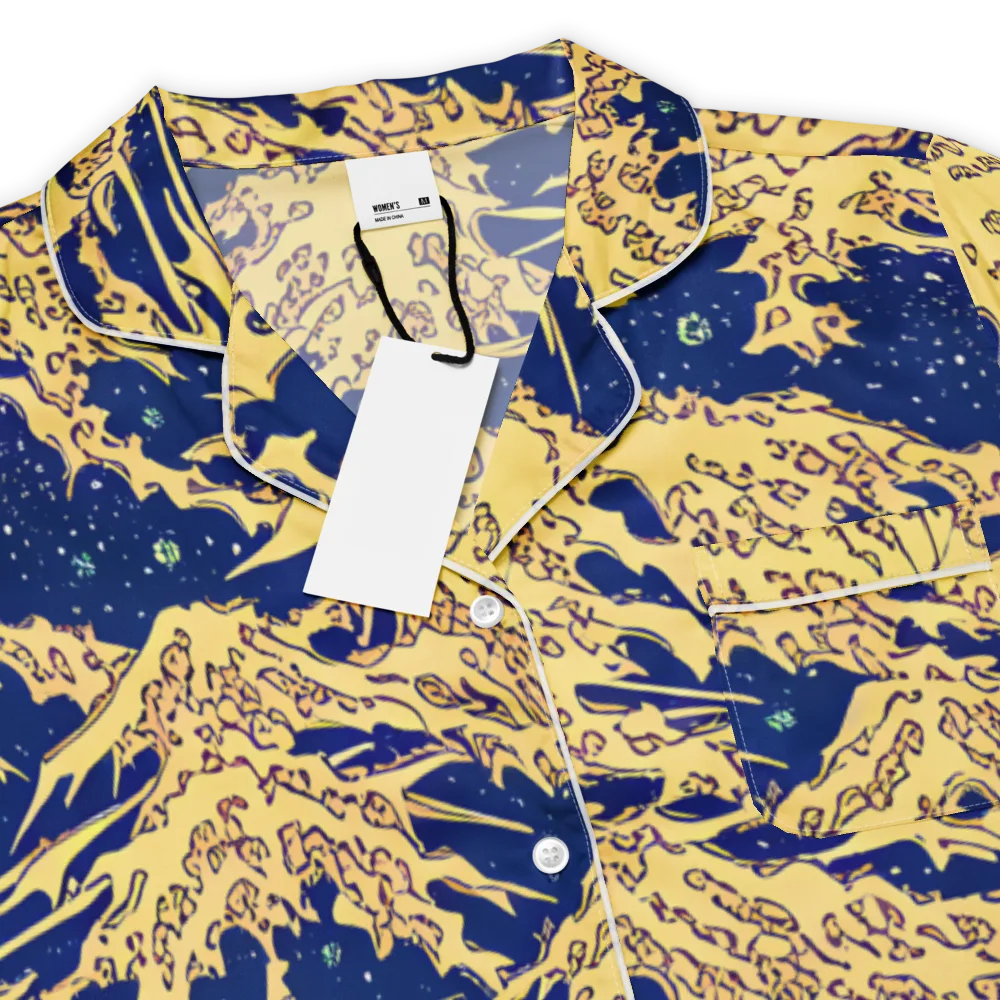 Celestial Ridge on Women's Short Sleeve Pajama Top — Product details