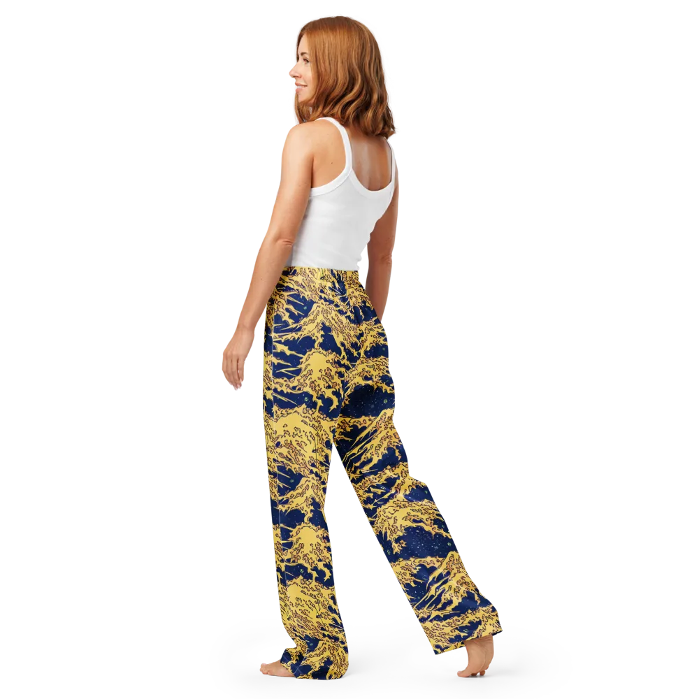 Celestial Ridge on Women's Pajama Pants — Back