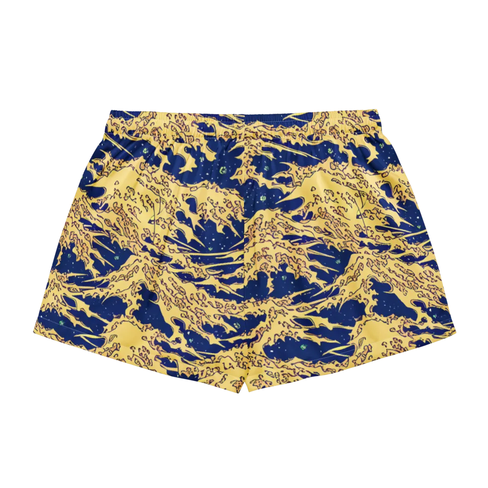Celestial Ridge on Women's Pajama Shorts — Back