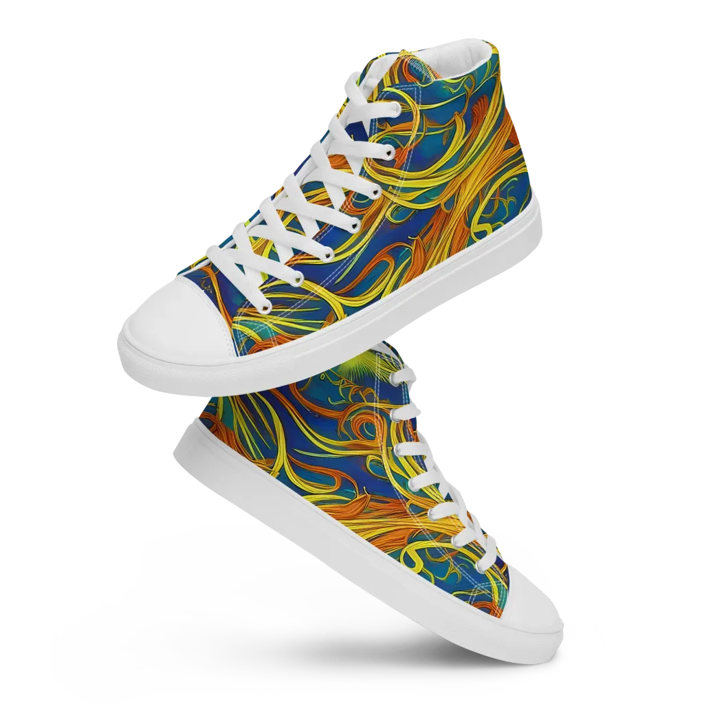Morgan's Entwined on Men's High Top Canvas Shoes — Front