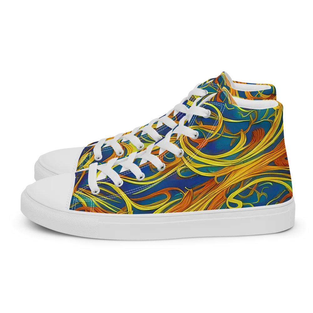 Morgan's Entwined on Women's High Top Canvas Shoes — Left