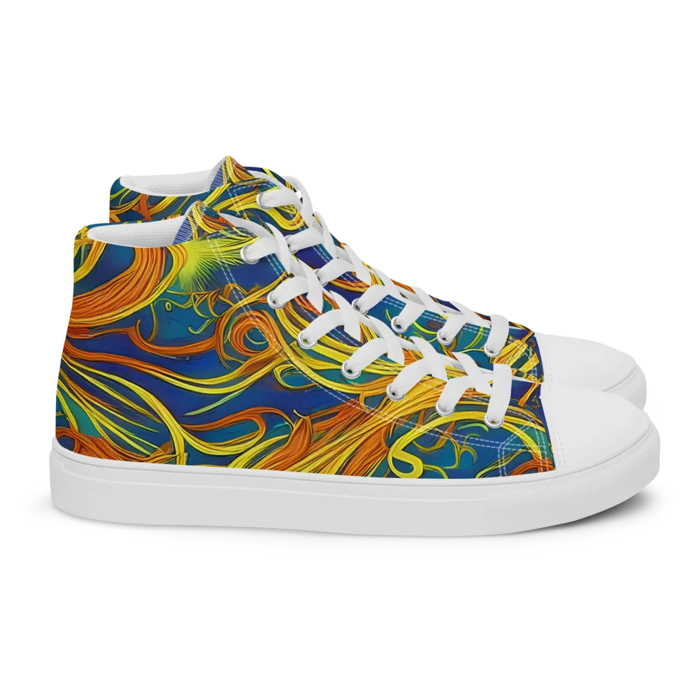 Morgan's Entwined on Women's High Top Canvas Shoes — Right