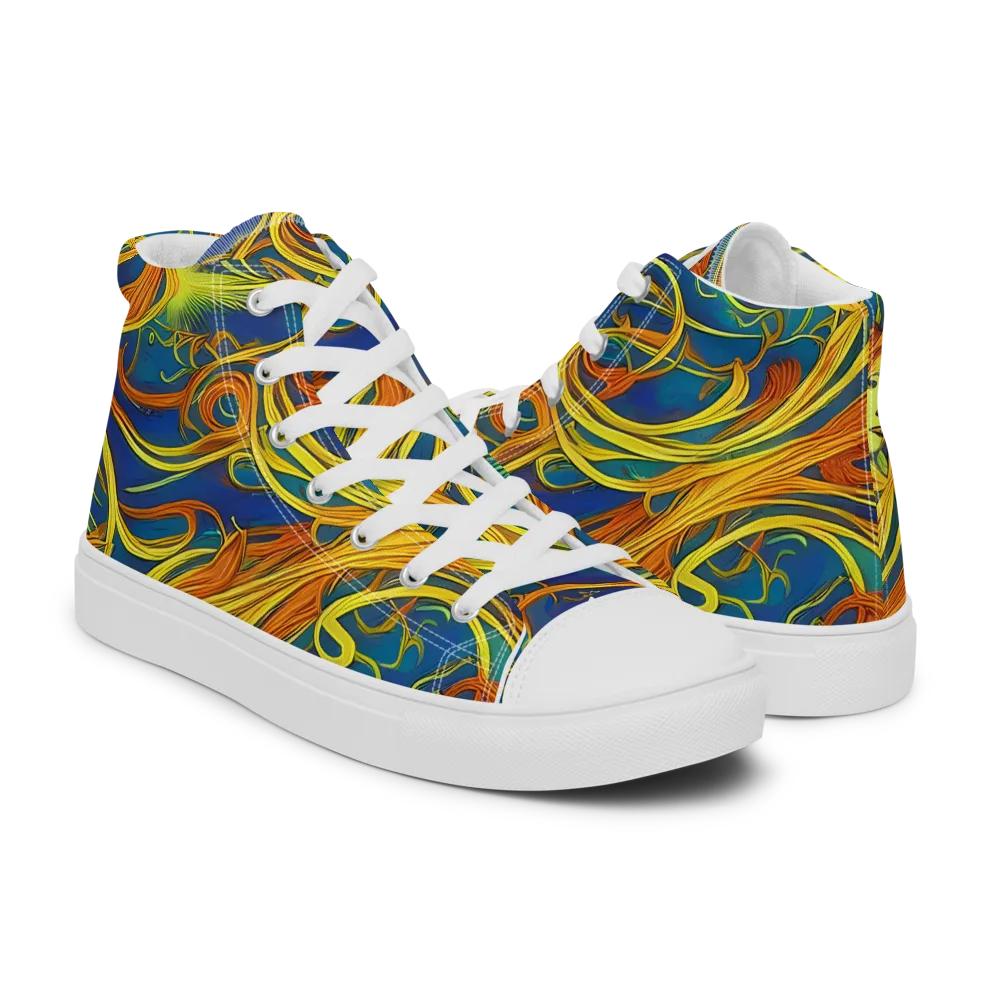 Morgan's Entwined on Women's High Top Canvas Shoes — Right