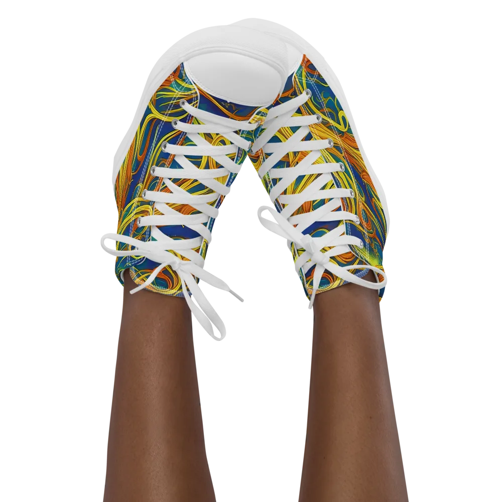 Morgan's Entwined on Women's High Top Canvas Shoes — Front