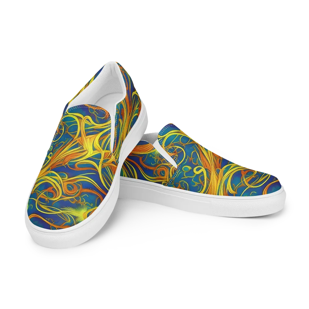 Morgan's Entwined on Men's Slip-On Canvas Shoes — Left Front