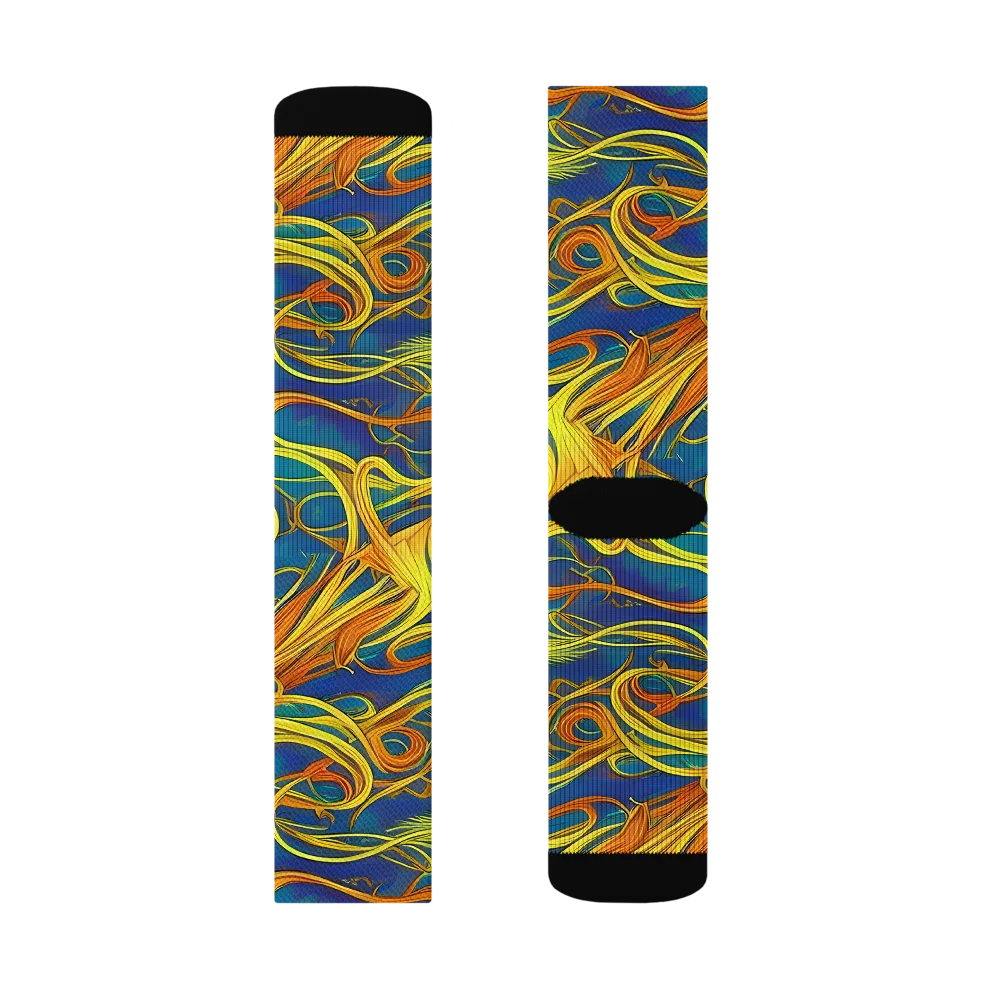 Morgan's Entwined on Socks — Right Sock