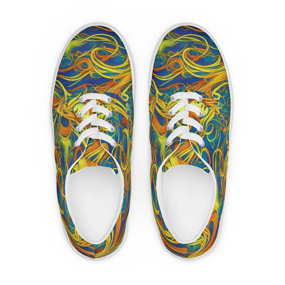 Morgan's Entwined on Men's Lace-Up Canvas Shoes — Front