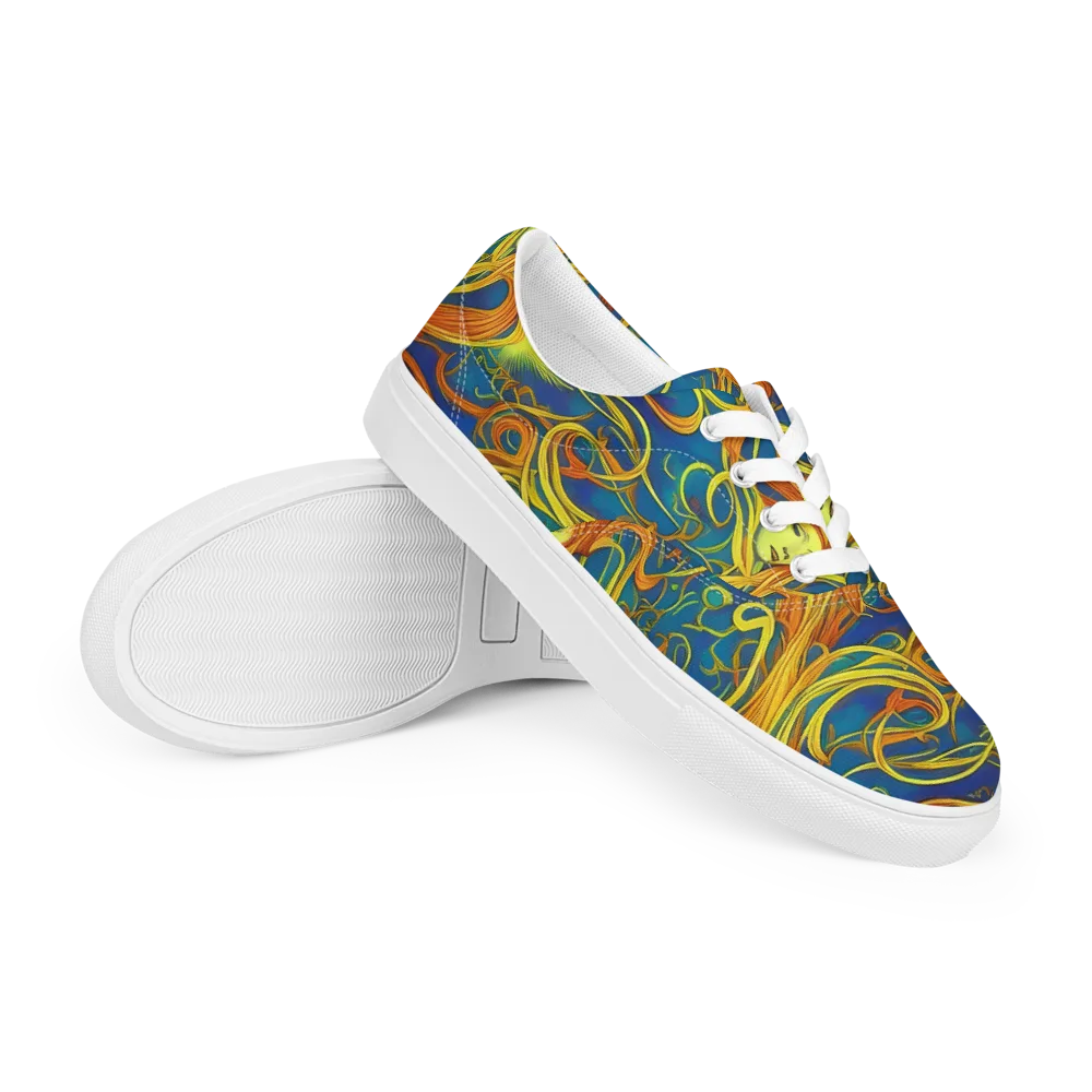 Morgan's Entwined on Men's Lace-Up Canvas Shoes — Right Front