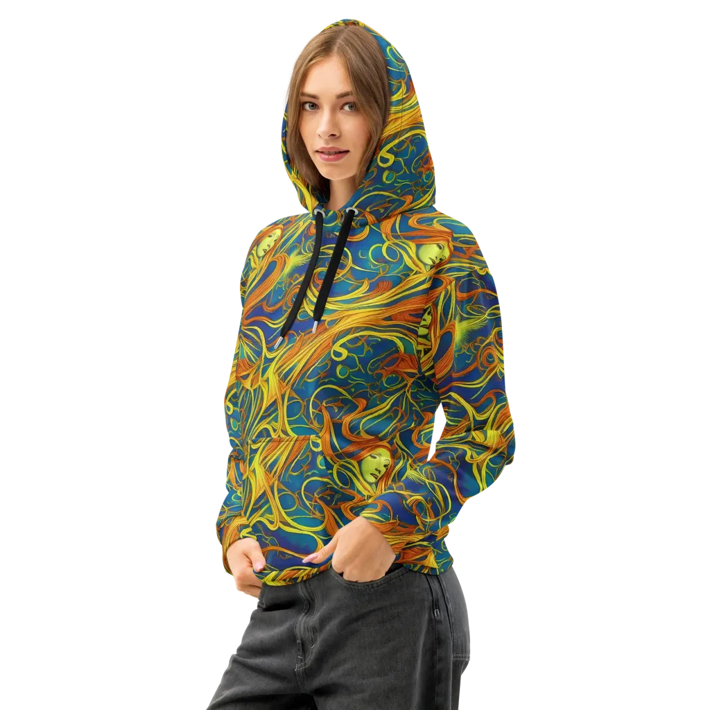 Morgan's Entwined on Cotton Hoodie — Left Front
