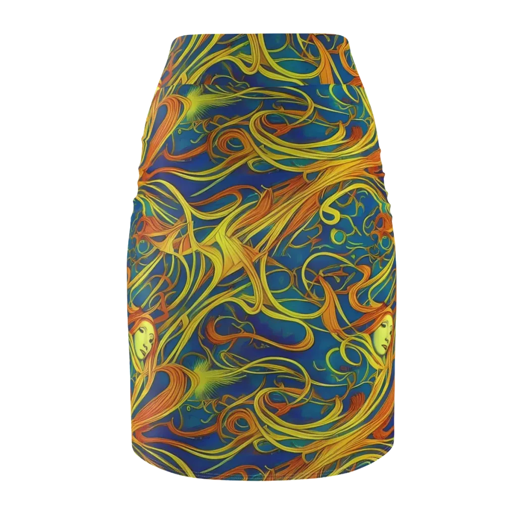Morgan's Entwined on Pencil Skirt — Back