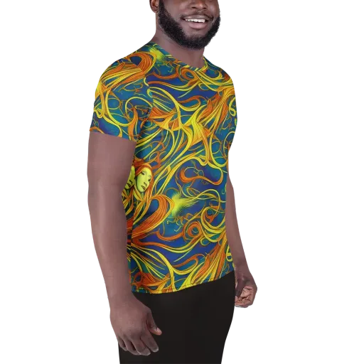 Morgan's Entwined on a Men's Athletic T-Shirt