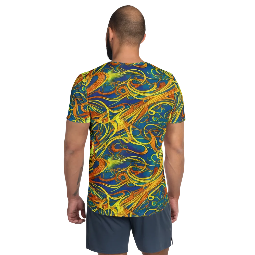 Morgan's Entwined on Men's Athletic T-Shirt — Back