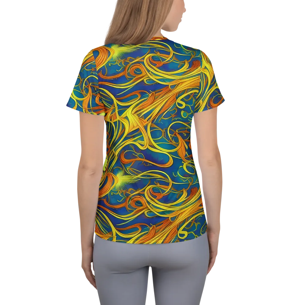 Morgan's Entwined on Women's Athletic T-Shirt — Back
