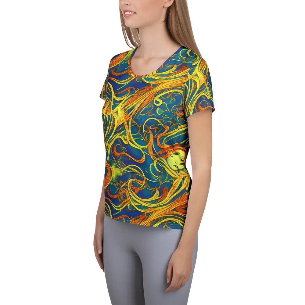 Morgan's Entwined on Women's Athletic T-Shirt — Left
