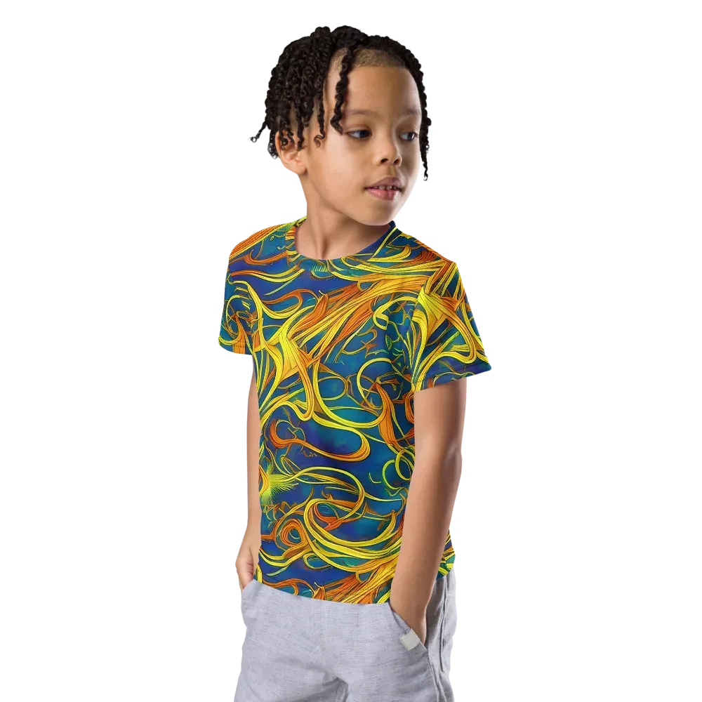 Morgan's Entwined on Kids Crew Neck T-Shirt — Left Front