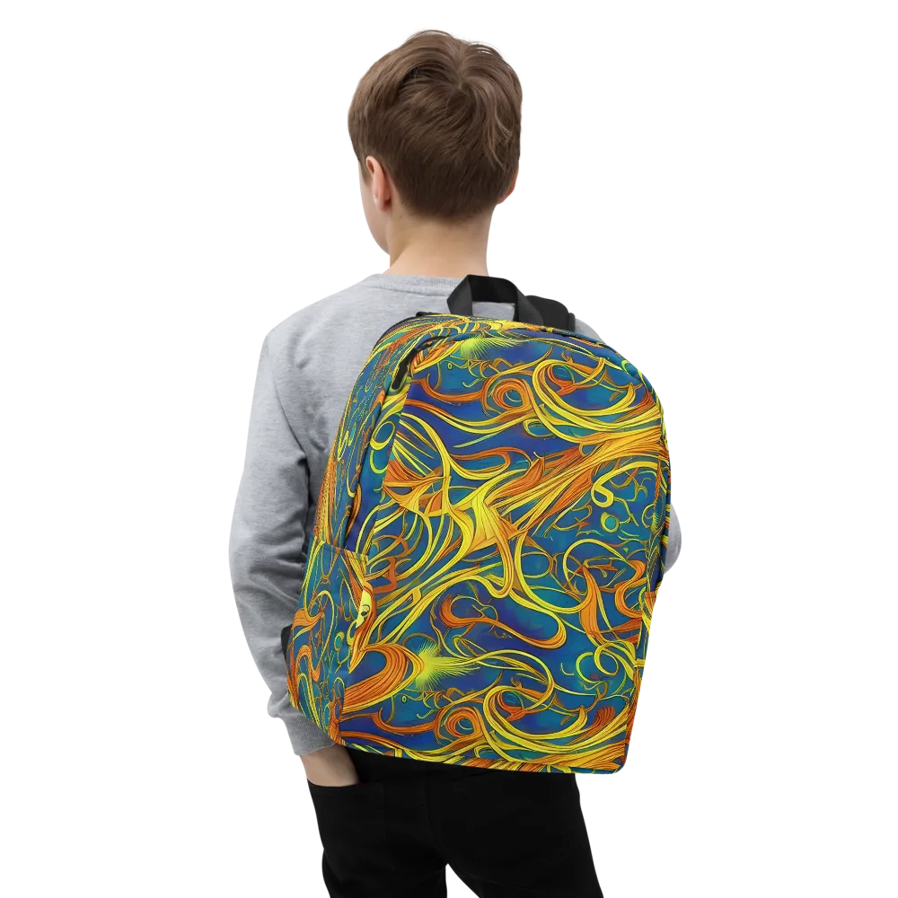 Morgan's Entwined on Minimalist Backpack — Zoomed-in