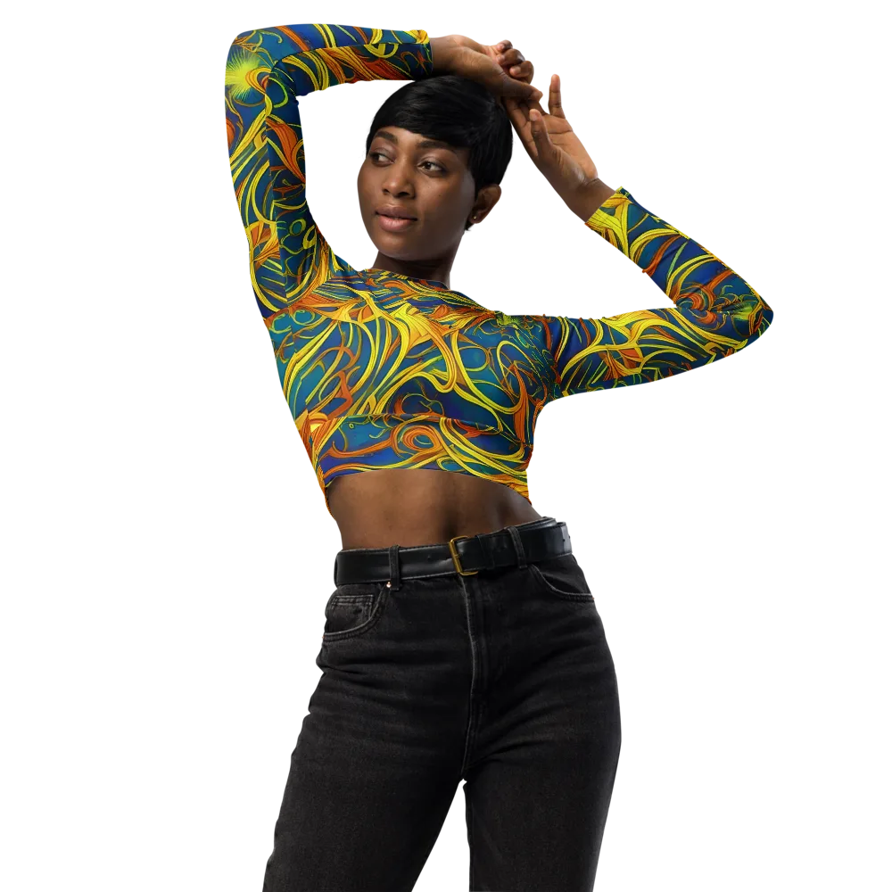 Morgan's Entwined on Long Sleeve Crop Top — Front
