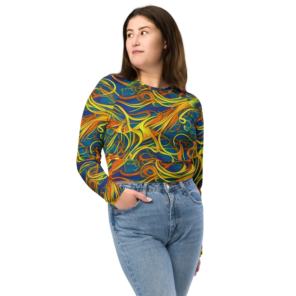 Morgan's Entwined on Long Sleeve Crop Top — Front