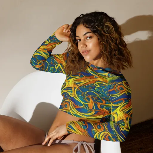 Morgan's Entwined on a Long Sleeve Crop Top