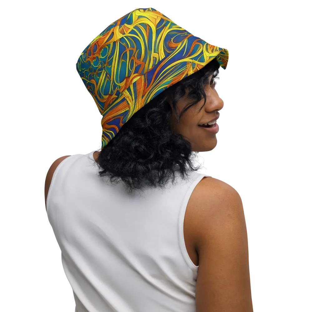 Morgan's Entwined on Reversible Bucket Hat — Right Outside