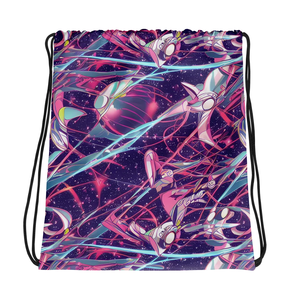 Neo-Tokyo Twirl on Drawstring Bag — Photo
