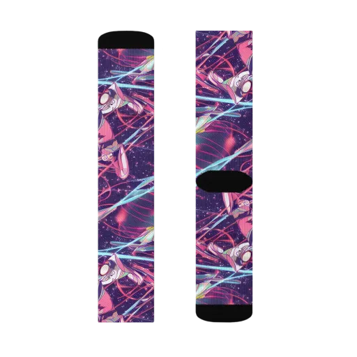 Neo-Tokyo Twirl on a Socks