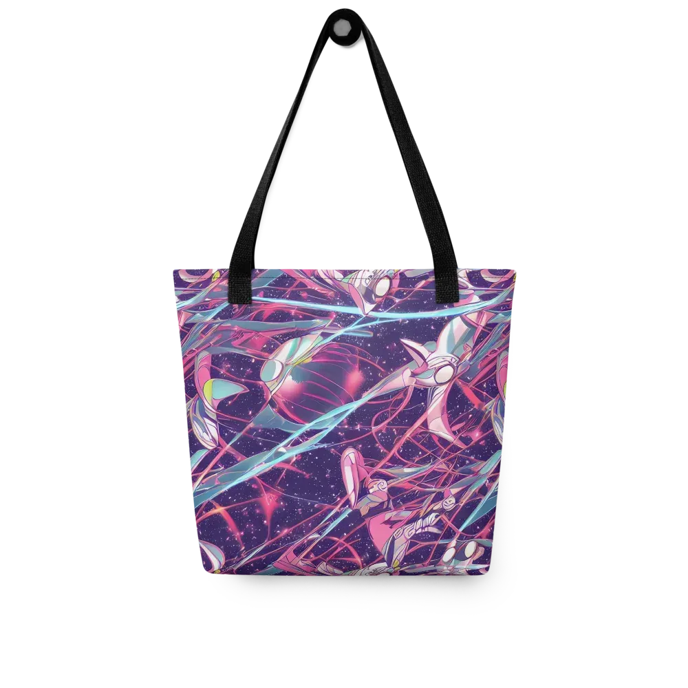Neo-Tokyo Twirl on Tote Bag — Front