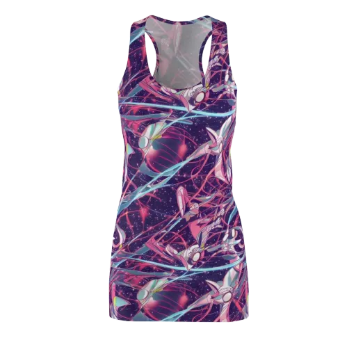 Neo-Tokyo Twirl on a Racerback Dress