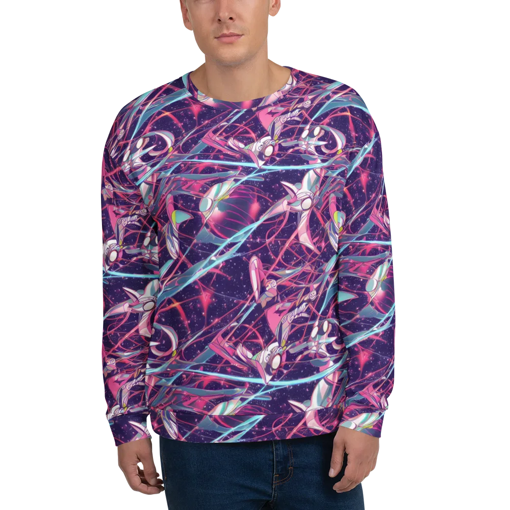 Neo-Tokyo Twirl on Sweatshirt — Front