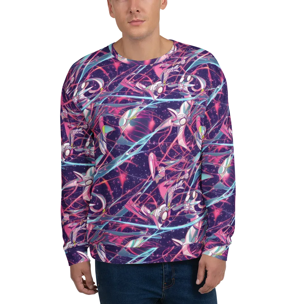 Neo-Tokyo Twirl on Sweatshirt — Front
