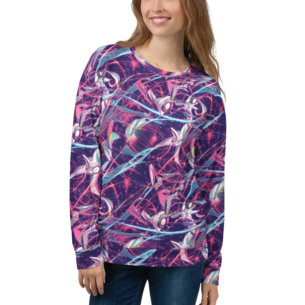 Neo-Tokyo Twirl on Sweatshirt — Front
