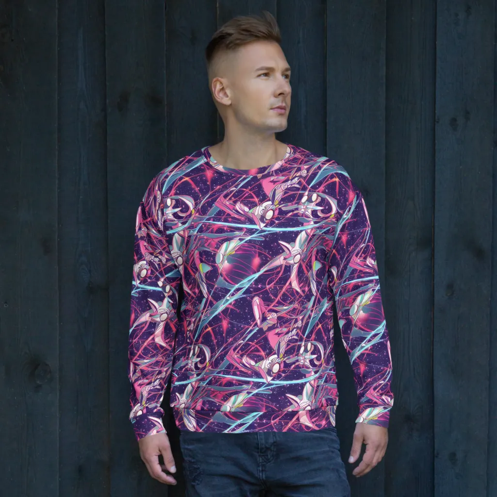 Neo-Tokyo Twirl on Sweatshirt — Front