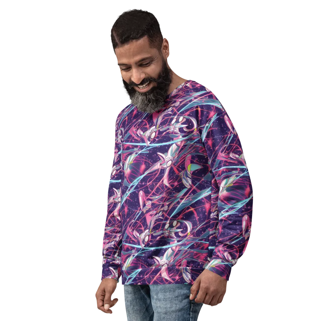 Neo-Tokyo Twirl on Sweatshirt — Left Front