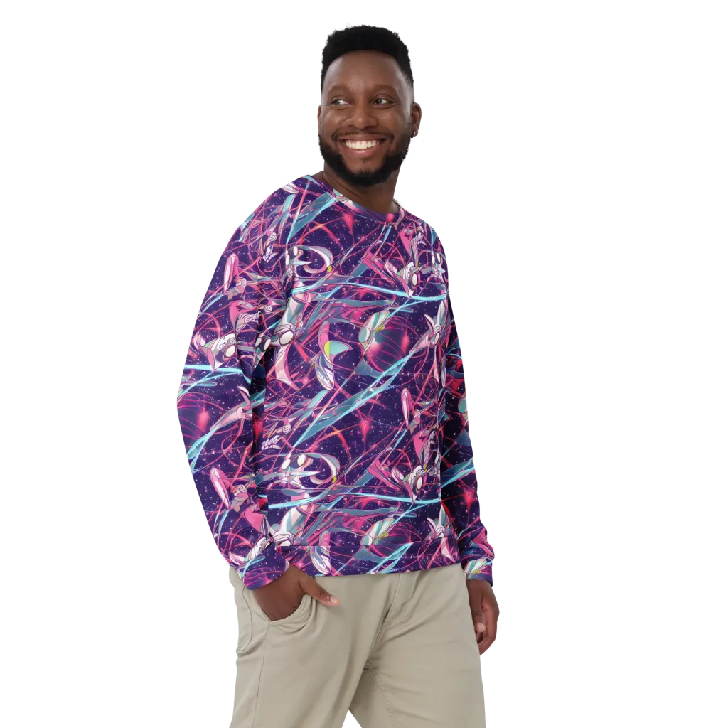 Neo-Tokyo Twirl on Sweatshirt — Front