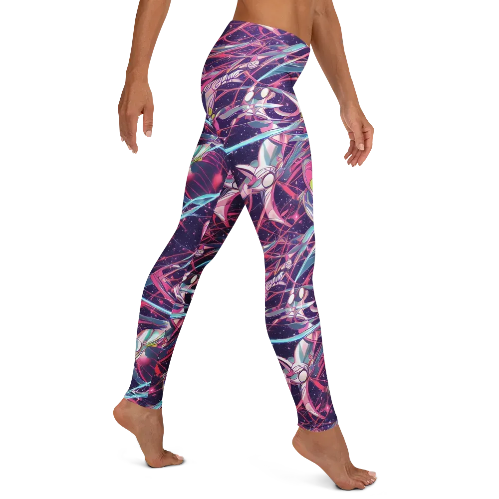 Neo-Tokyo Twirl on Leggings — Right