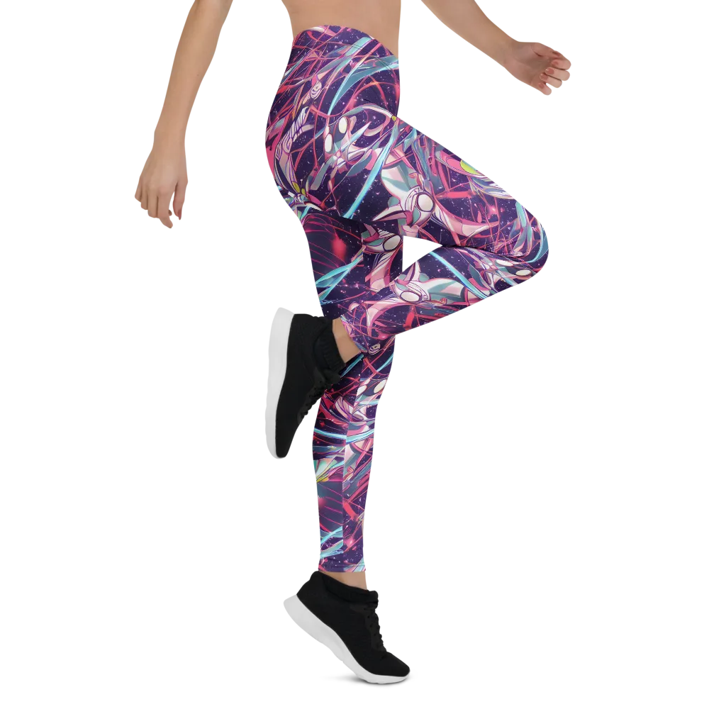 Neo-Tokyo Twirl on Leggings — Right