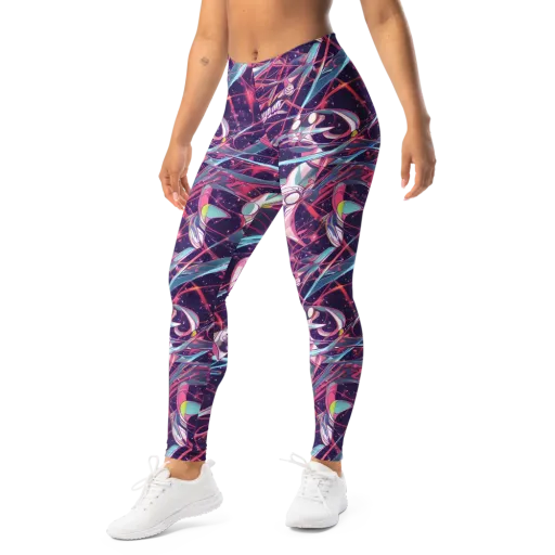 Neo-Tokyo Twirl on a Leggings