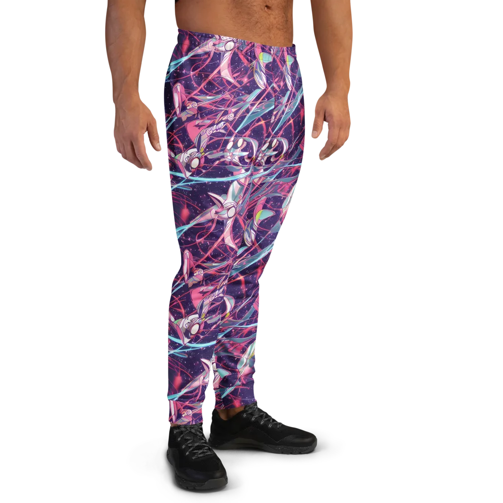 Neo-Tokyo Twirl on Men's Joggers — Right