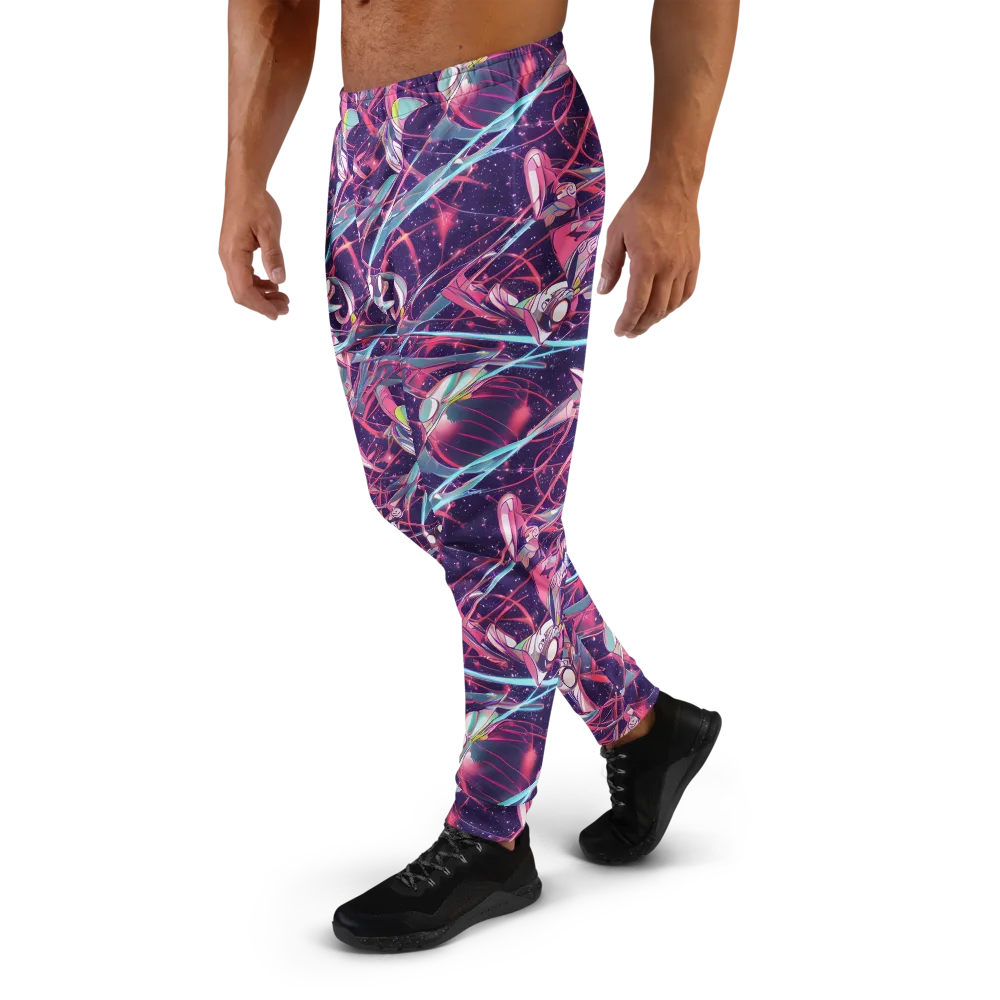 Neo-Tokyo Twirl on Men's Joggers — Left
