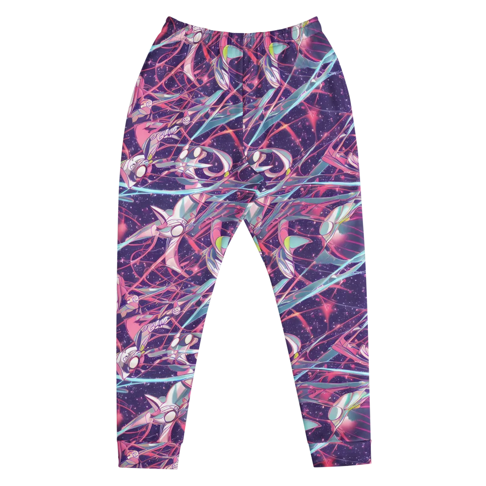 Neo-Tokyo Twirl on Men's Joggers — Front