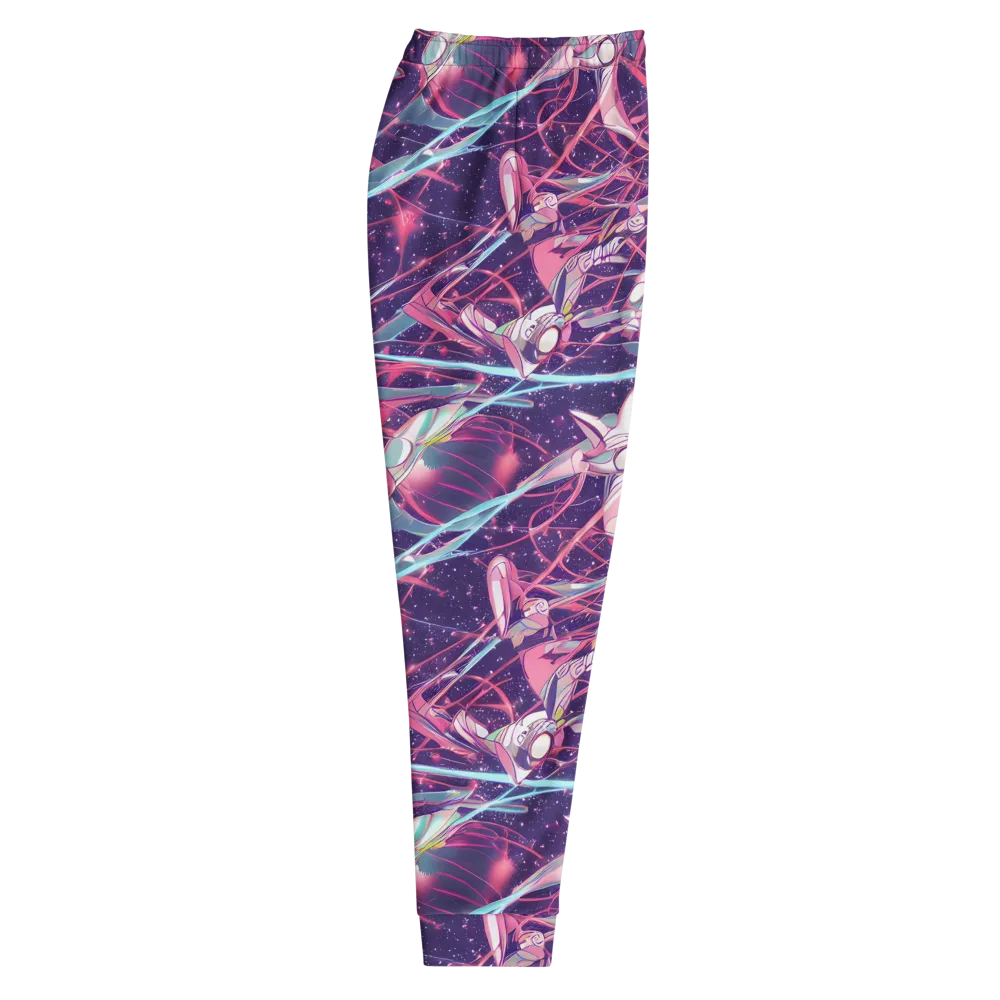 Neo-Tokyo Twirl on Men's Joggers — Right