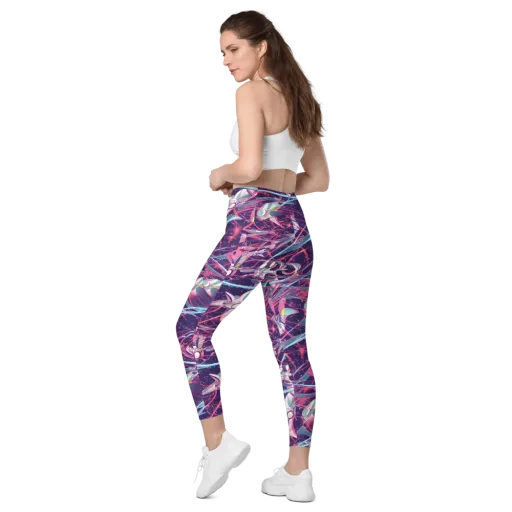 Neo-Tokyo Twirl on a Leggings with Pockets