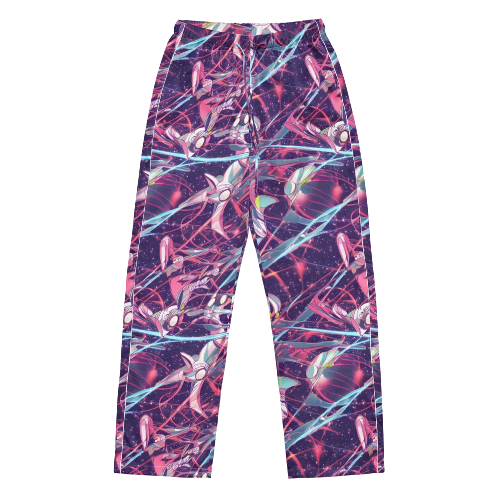 Neo-Tokyo Twirl on Women's Pajama Pants — Front