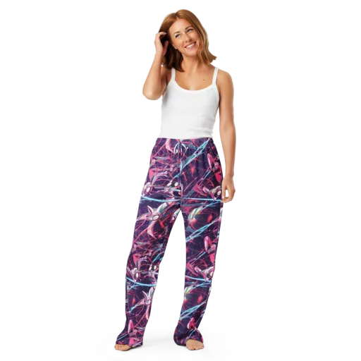 Neo-Tokyo Twirl on a Women's Pajama Pants