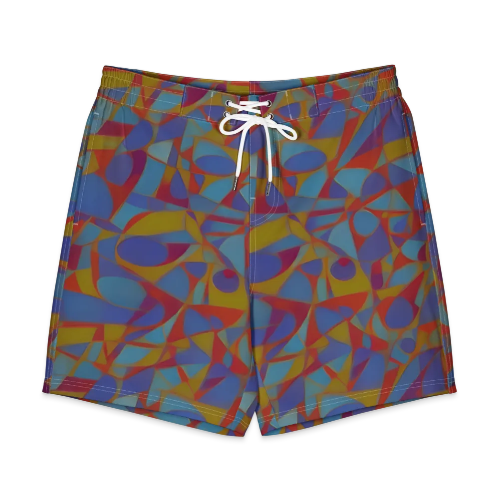 Prism Circuit on Men's Board Shorts — Front