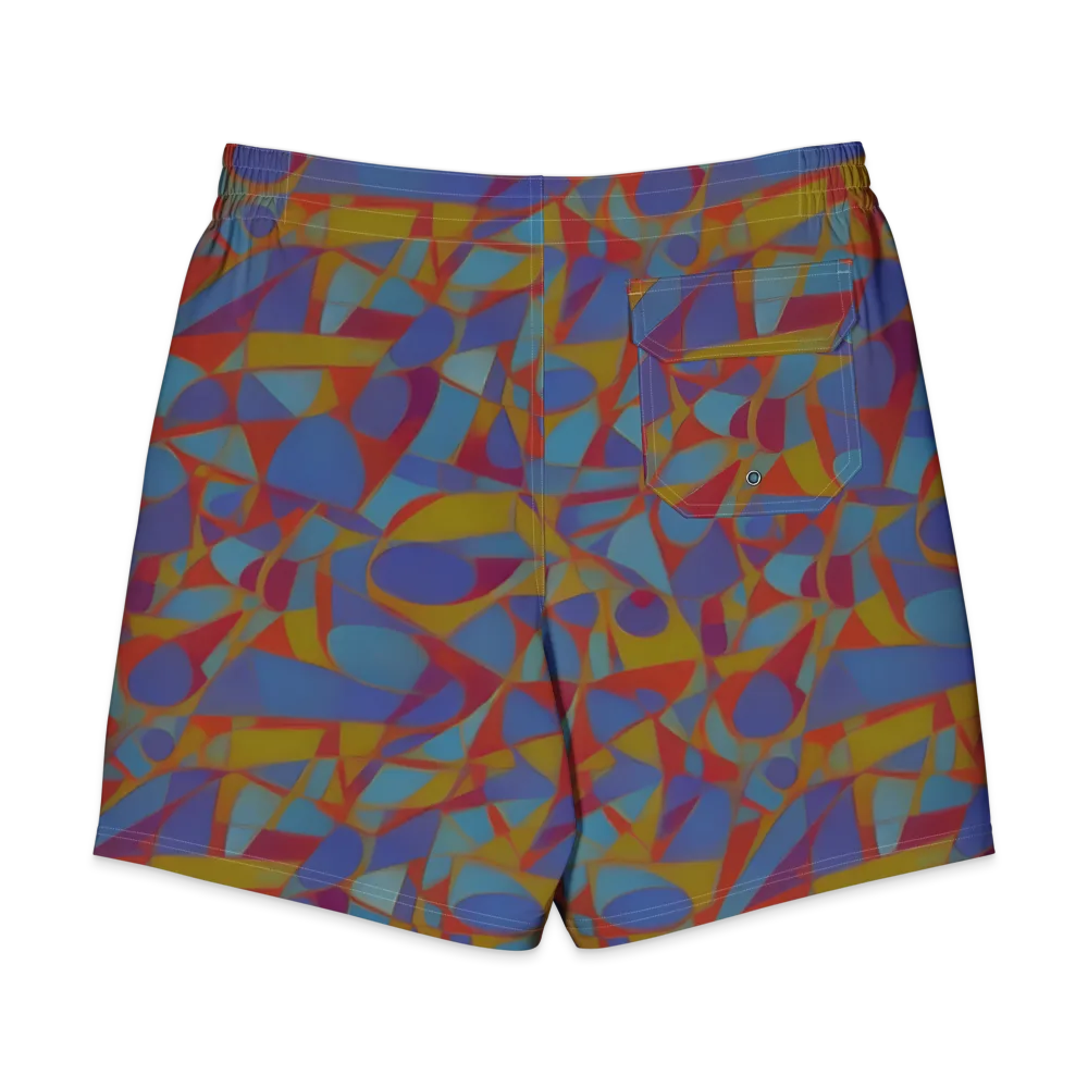 Prism Circuit on Men's Board Shorts — Back