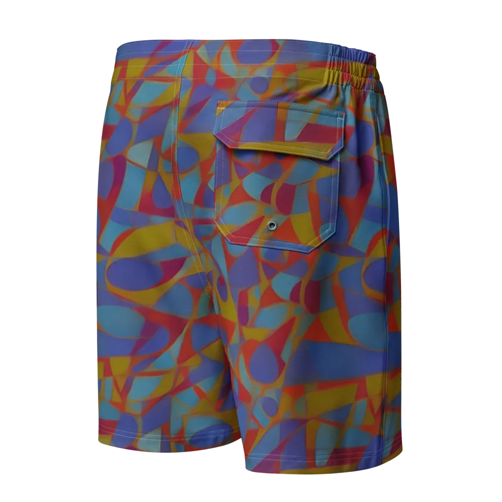 Prism Circuit on Men's Board Shorts — Back