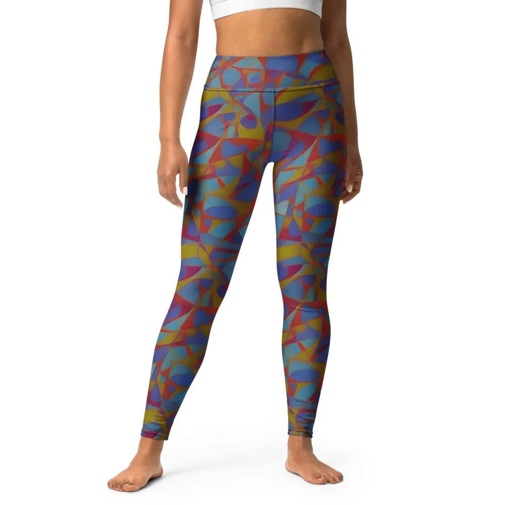 Prism Circuit on Yoga Leggings — Front