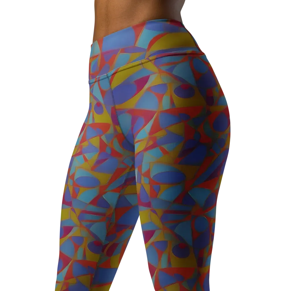 Prism Circuit on Yoga Leggings — Left Front