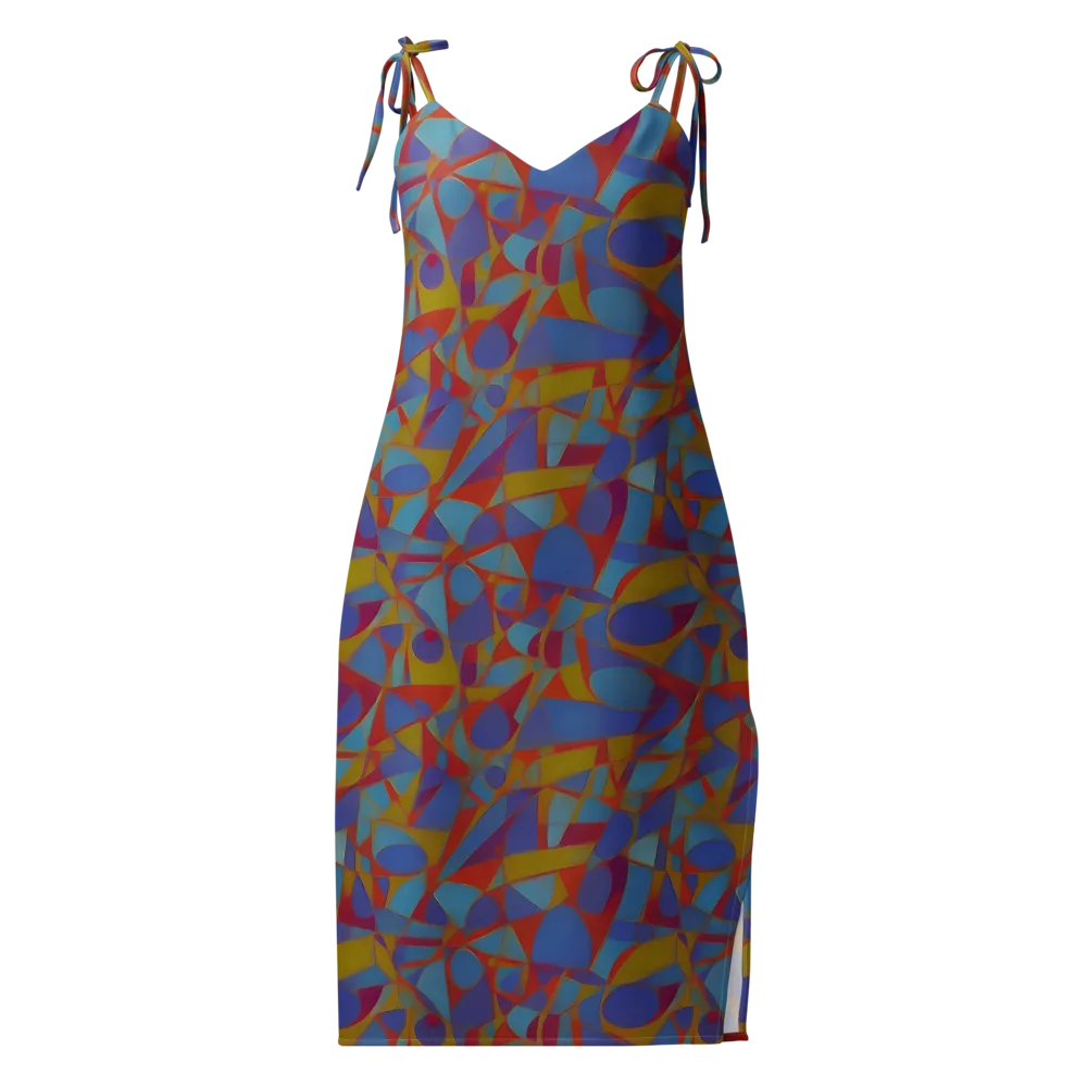 Prism Circuit on Slip Dress — Front